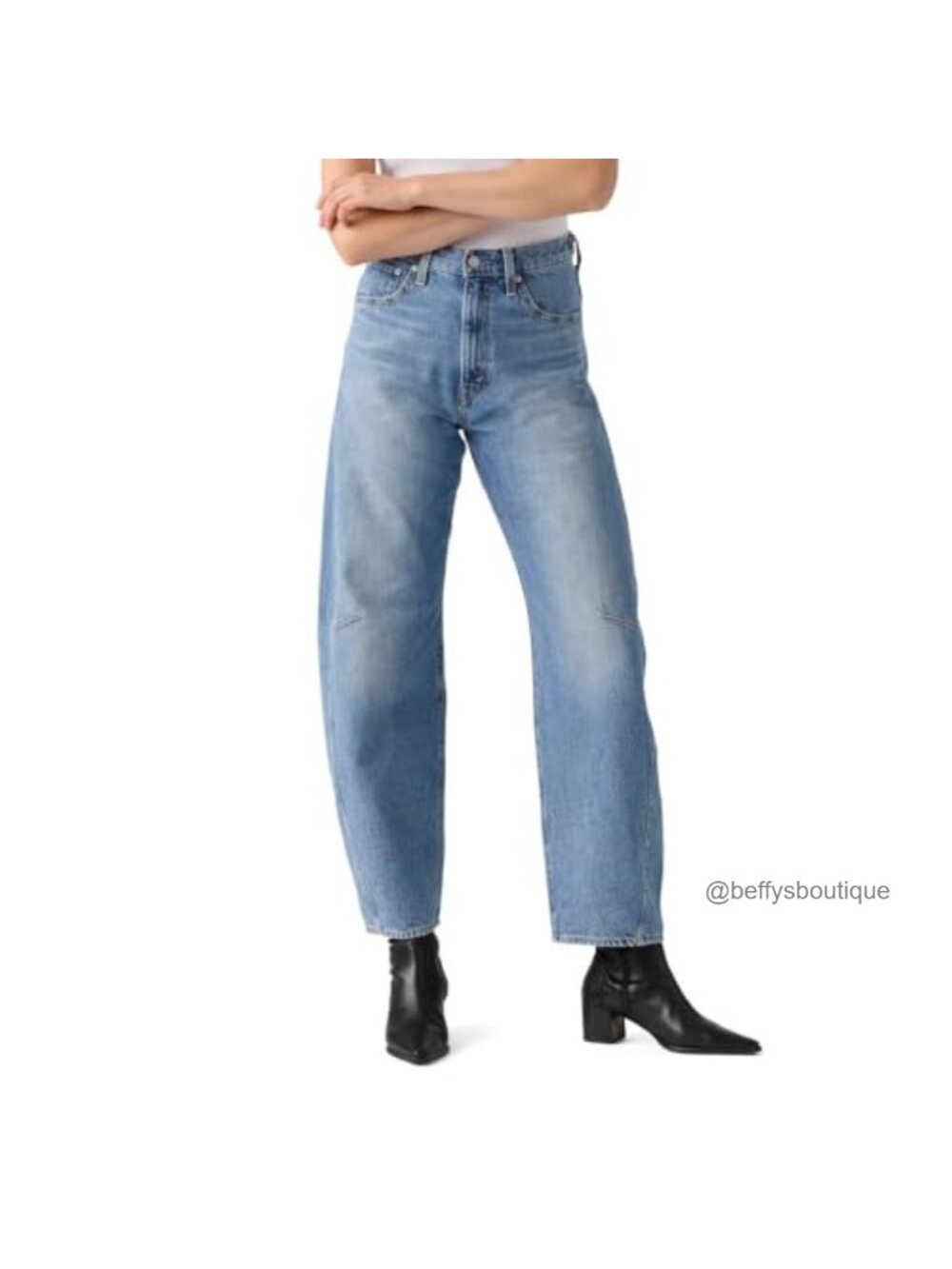 Levi's Cinch Barrel High Rise Tapered Jeans Non-Stretch